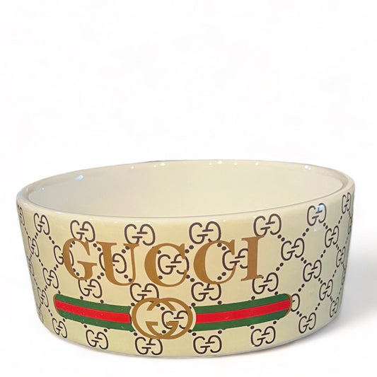 Gucci Inspired Dog  Bowl